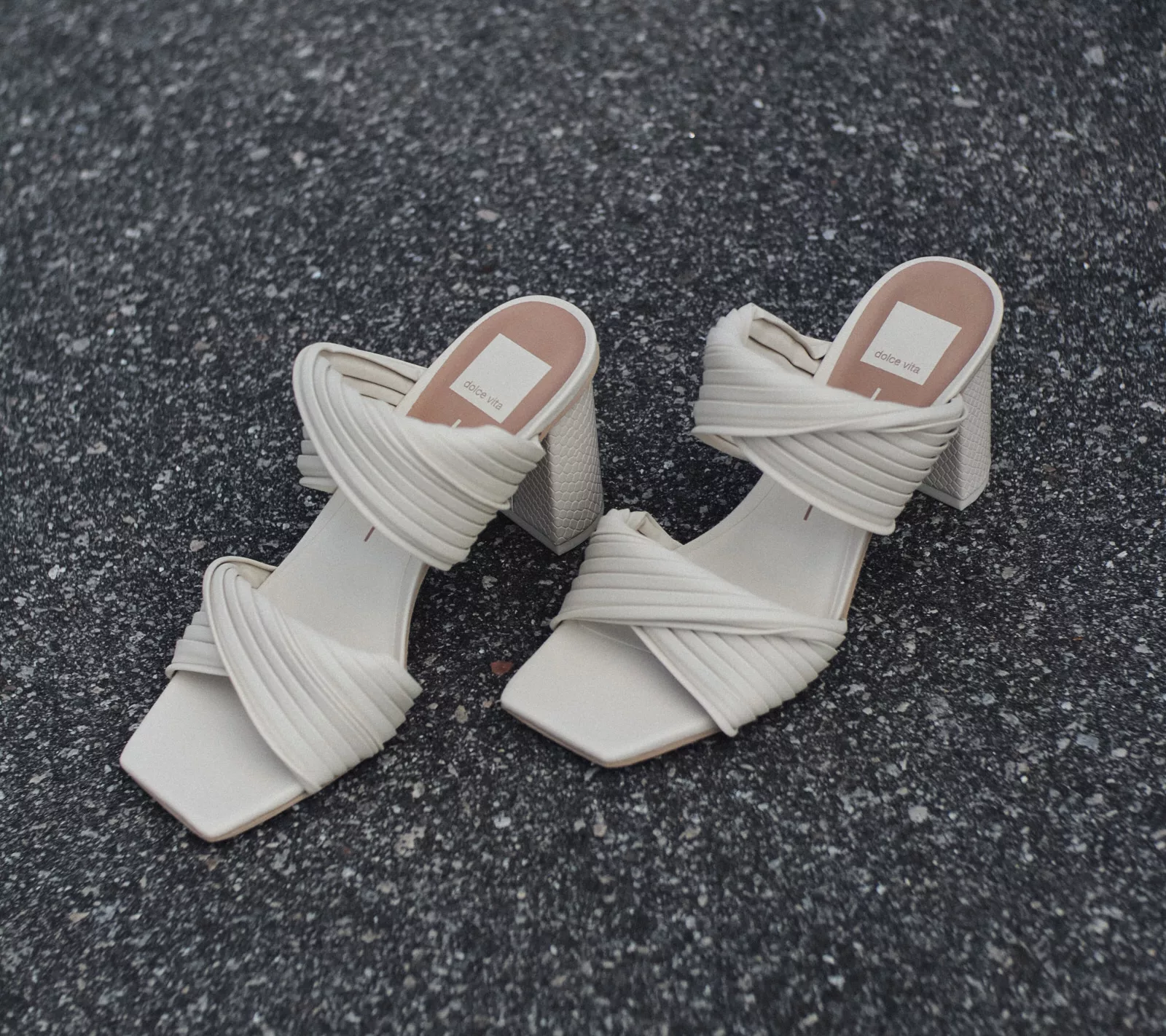 "As Is" Dolce Vita Woven Heeled Sandals - Pilton