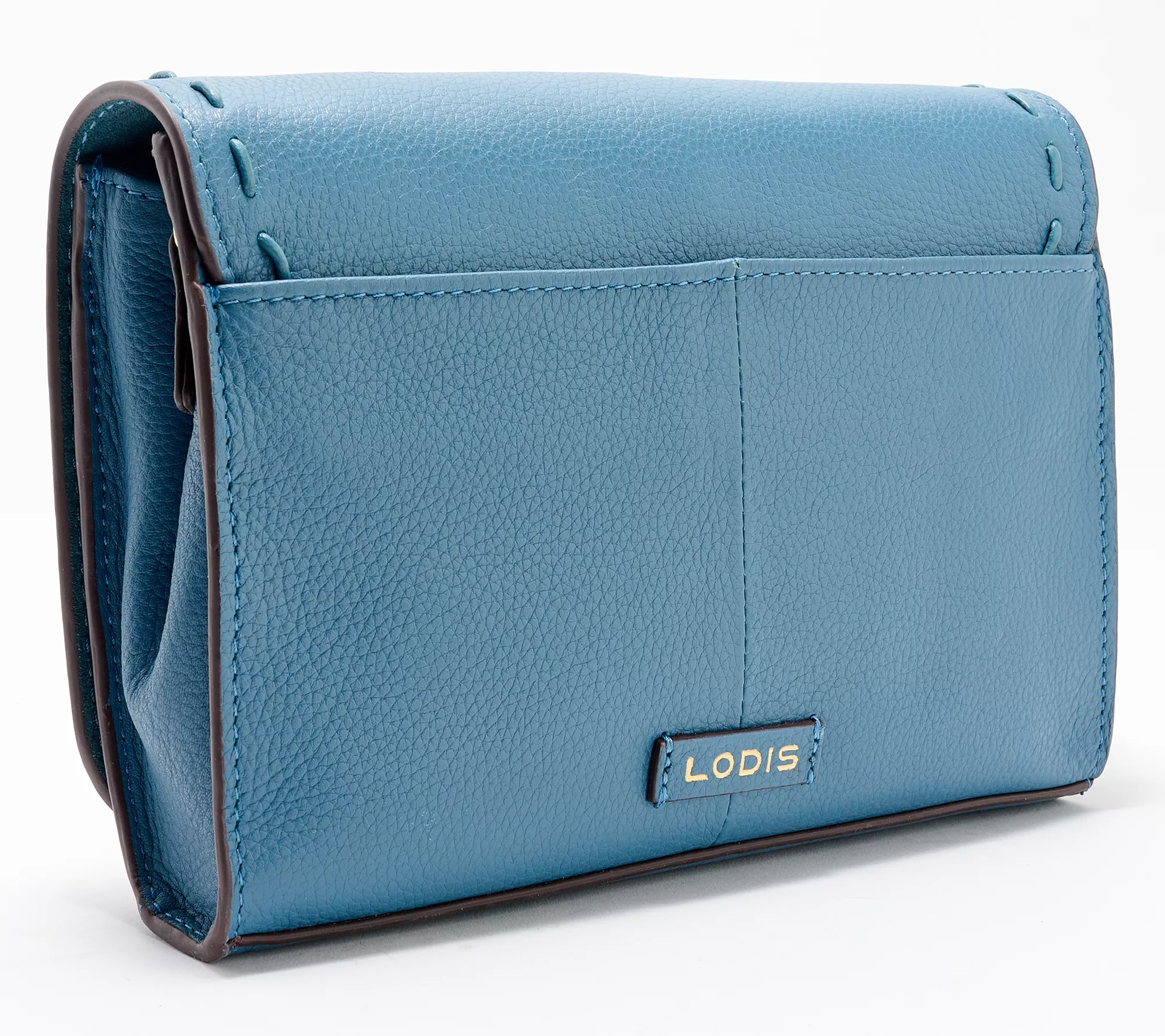 "As Is" Lodis Leather Front Flap Danica Crossbody