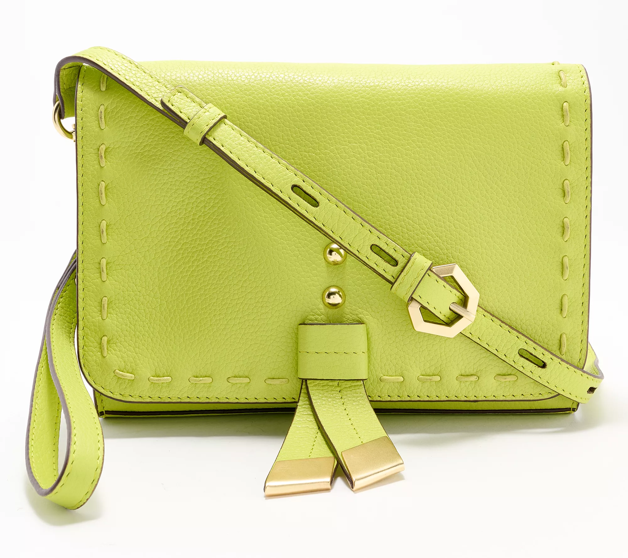 "As Is" Lodis Leather Front Flap Danica Crossbody