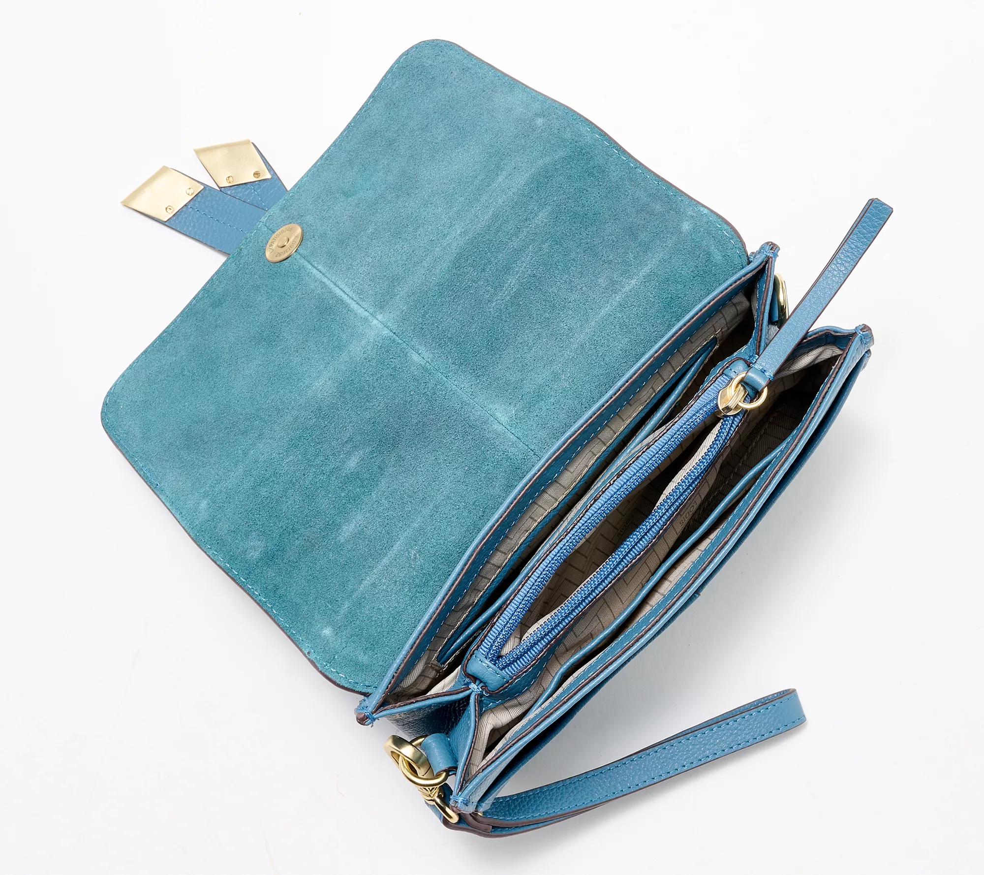 "As Is" Lodis Leather Front Flap Danica Crossbody