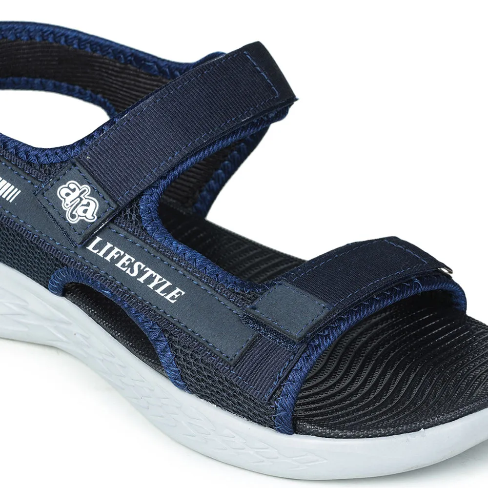 A-HA Casual Blue Sandals For Men IMPACT-8 By Liberty