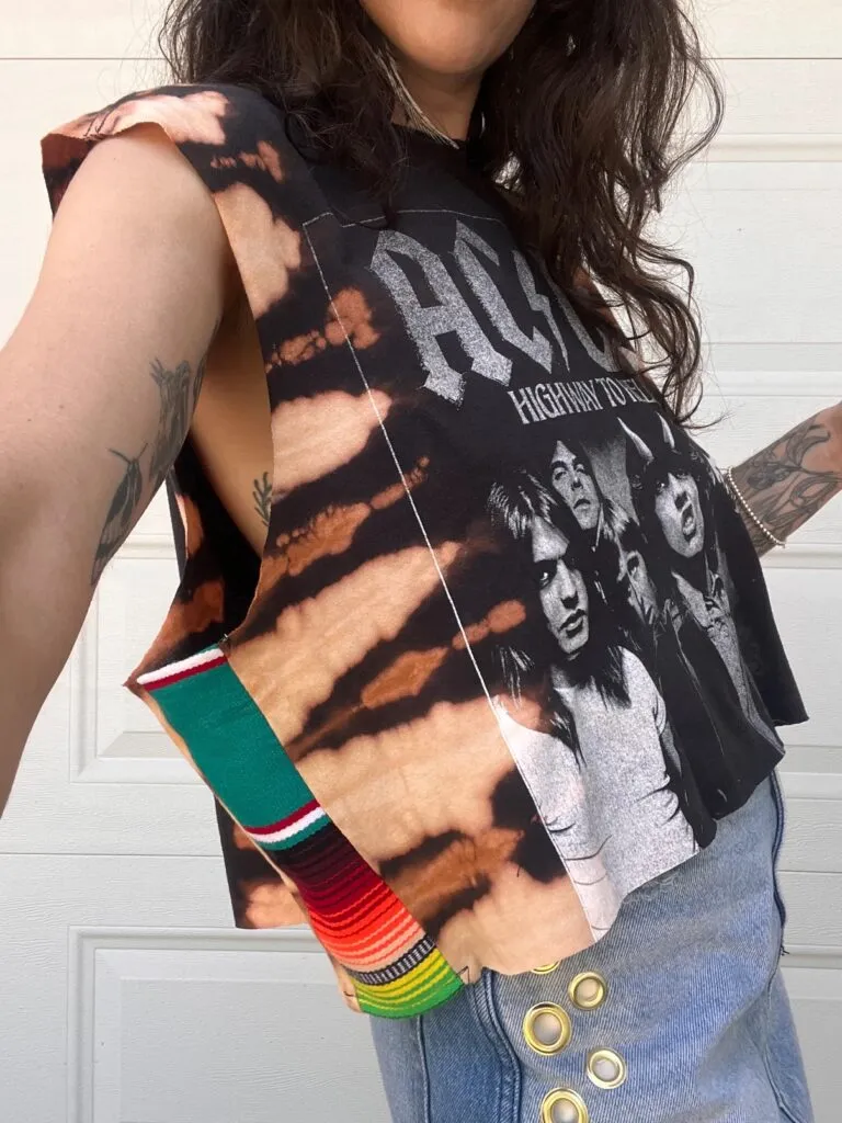 ACDC Serape Stripe Crop Tank Top