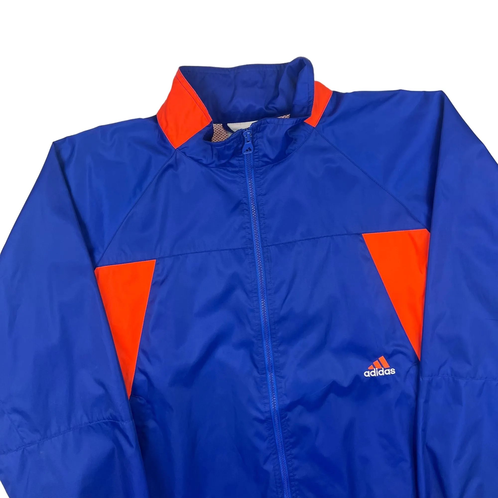 Adidas 90's Track Windbreaker Jacket Blue Orange