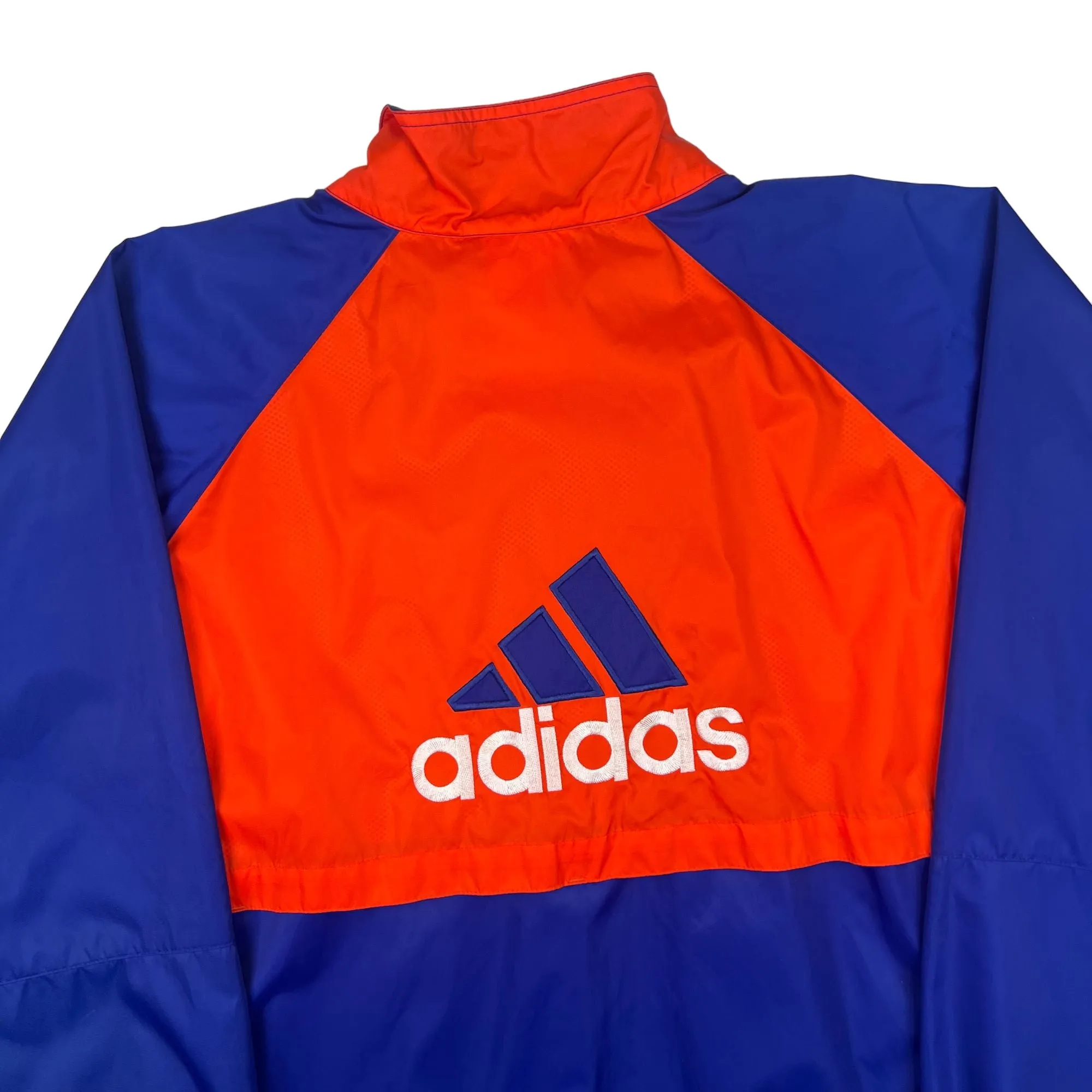 Adidas 90's Track Windbreaker Jacket Blue Orange