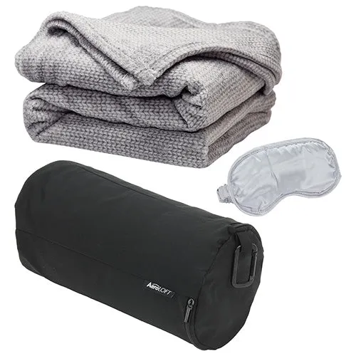 AeroLOFT Blanket Business First Travel Blanket with Sleep Mask