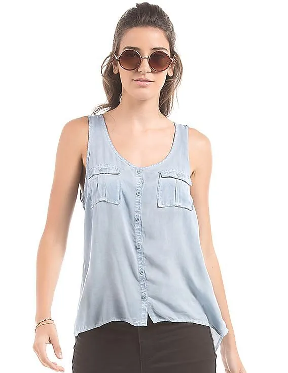 Aeropostale High Low Hem Tank Top