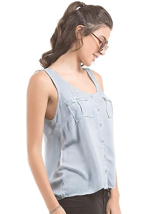 Aeropostale High Low Hem Tank Top