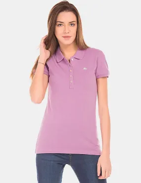 Aeropostale Solid Regular Fit Polo Shirt