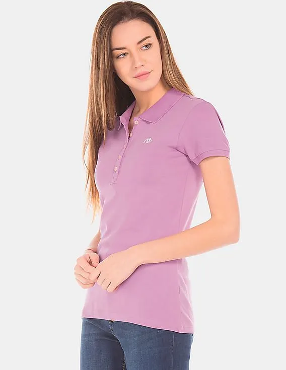 Aeropostale Solid Regular Fit Polo Shirt