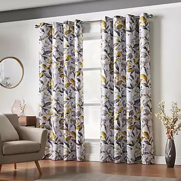 Alan Symonds Giverny Pair of Blackout Eyelet Curtains | Kaleidoscope