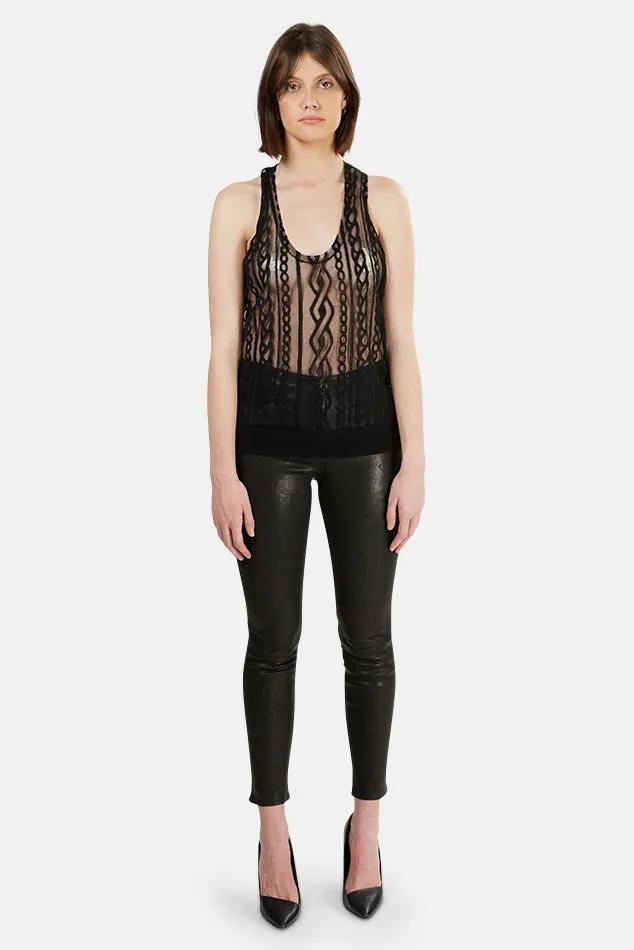 Alexander Wang Burnout Cable Tank Top