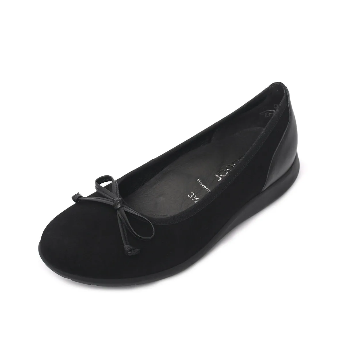 Alicia Nubuck Black Hovercraft Flats