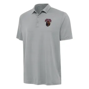 Antigua Montana Grizzlies Gray Reprocess Polo