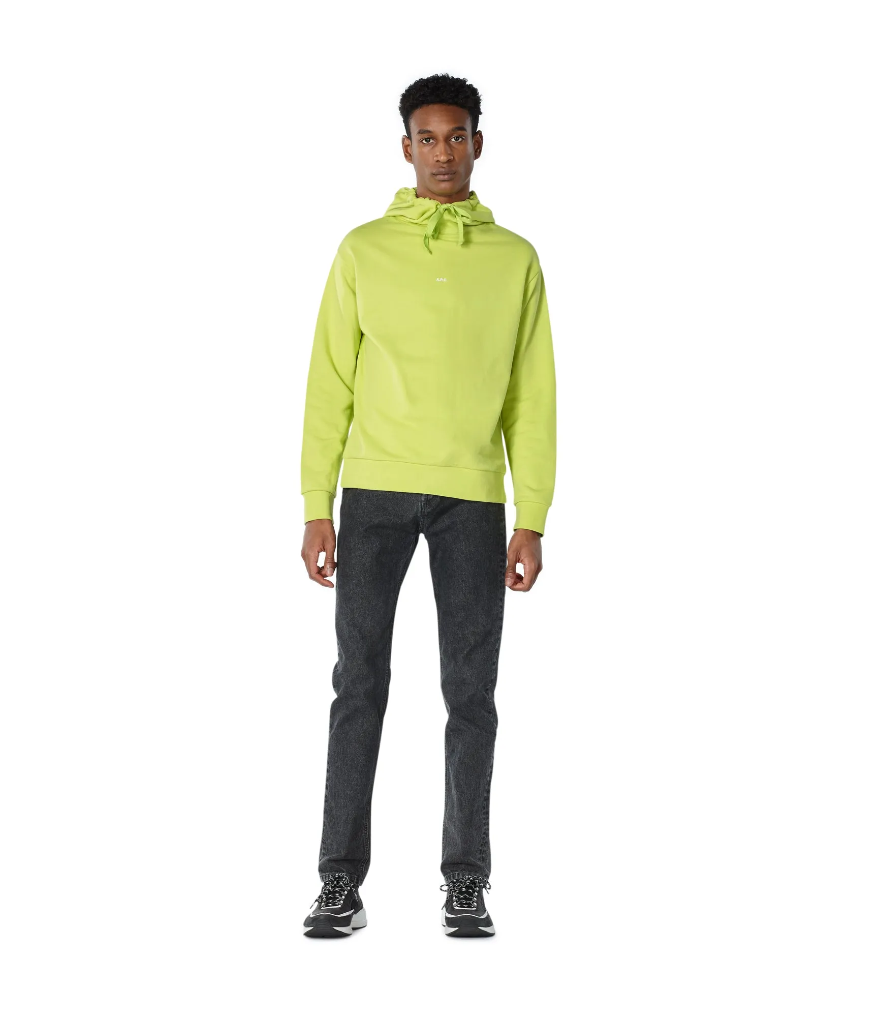 A.P.C.   Hoodie Larry Fluo Vert Fluo (men)