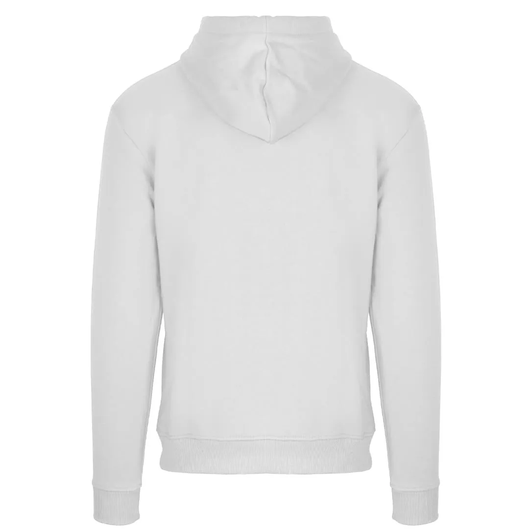 Aquascutum Aldis Emblem Logo White Hoodie