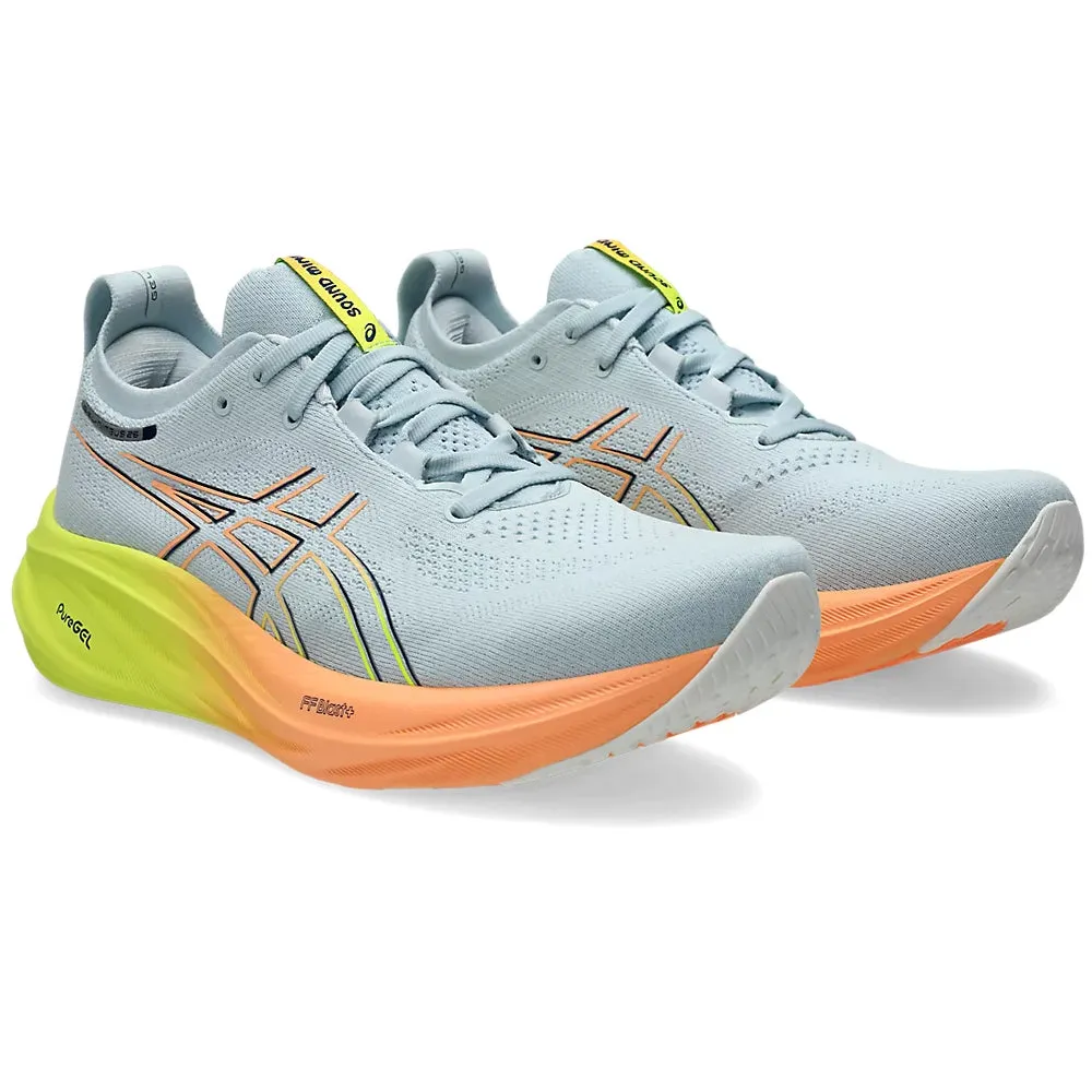 Asics Men's Gel-Nimbus 26 Paris Running Shoes Cool Grey / Safety Yellow