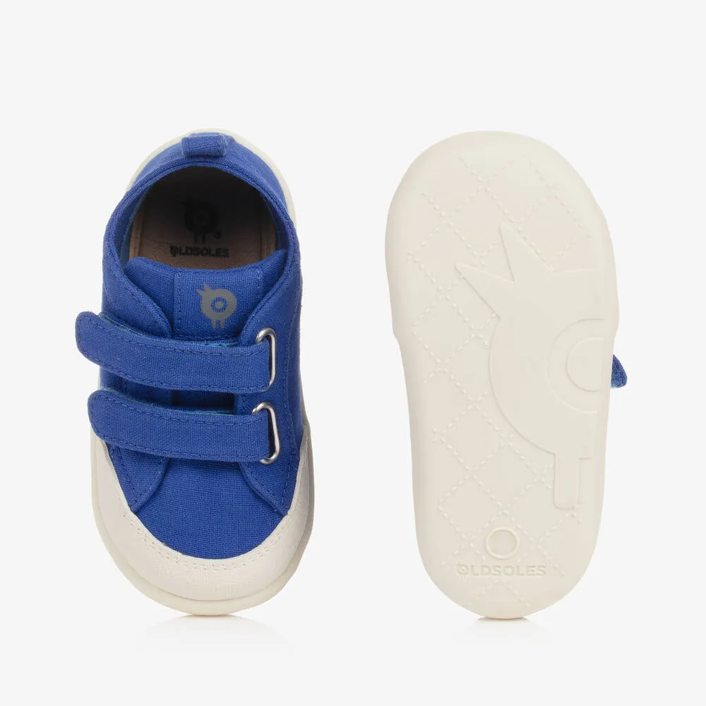 Baby Boys Blue Canvas Trainers