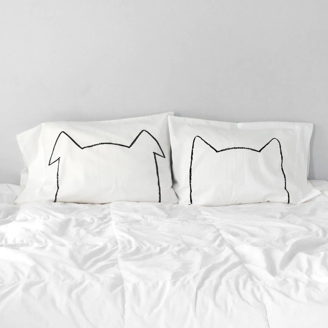 BIPETUAL CAT & DOG PILLOWCASE SET