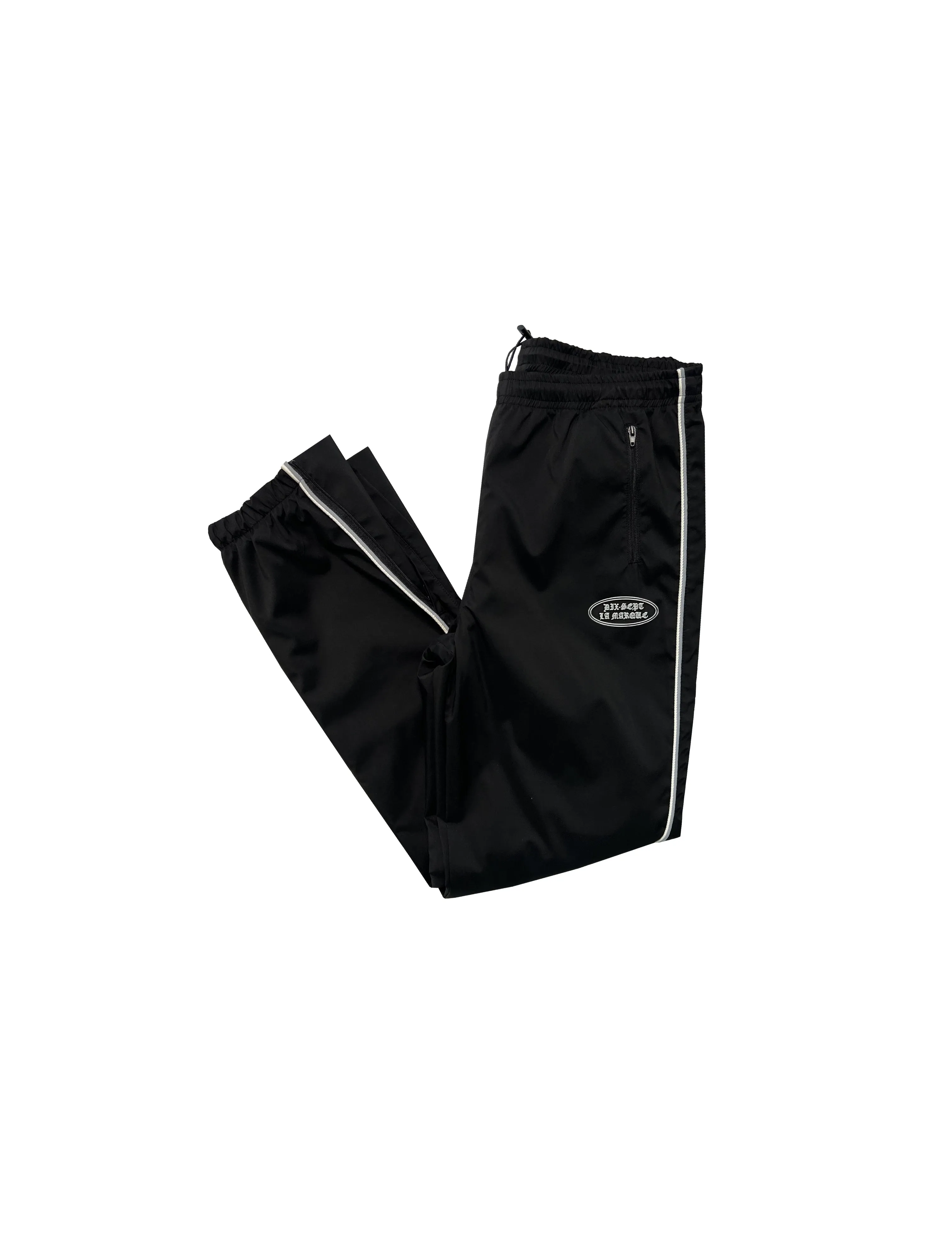 Black Windbreaker Track Pants