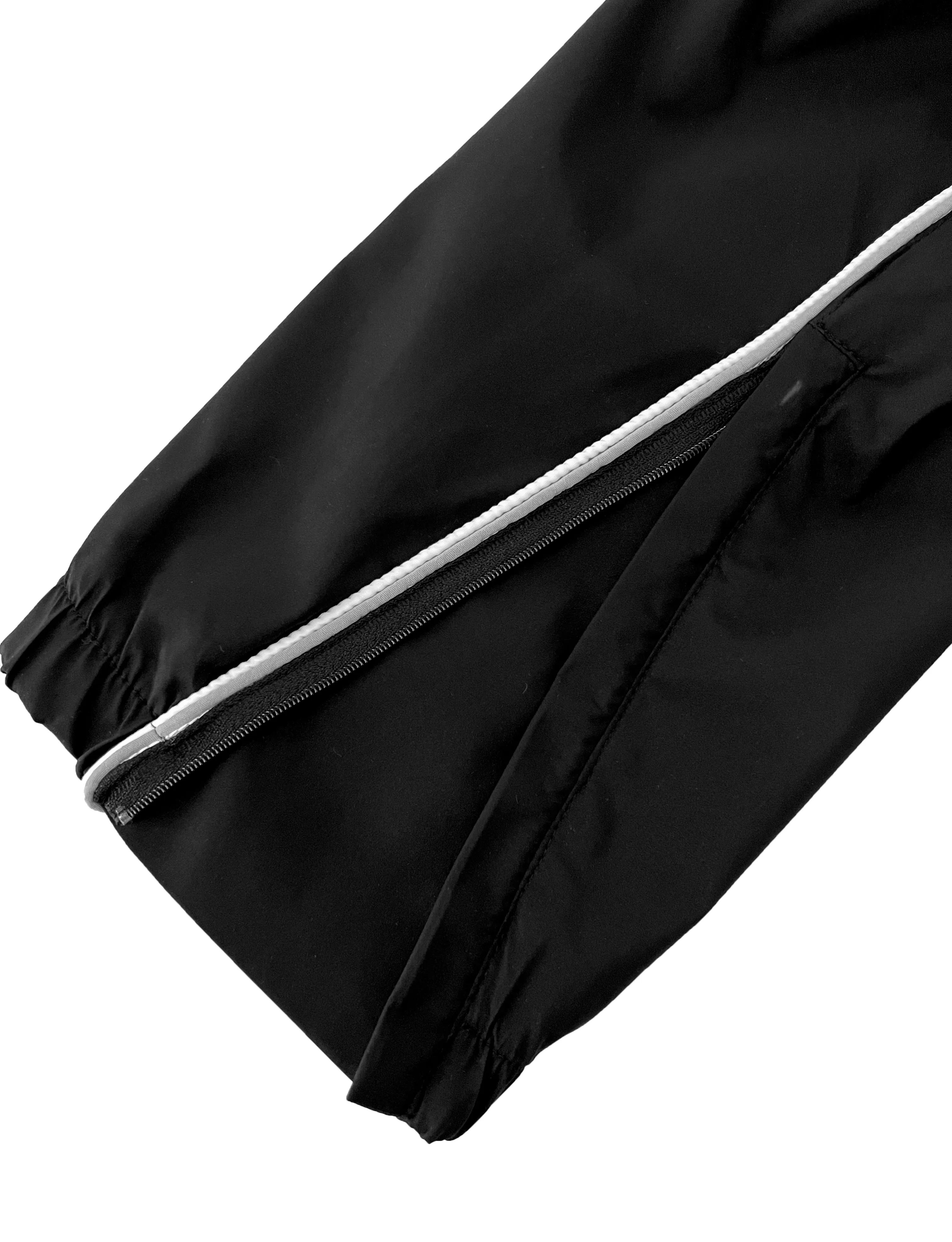 Black Windbreaker Track Pants