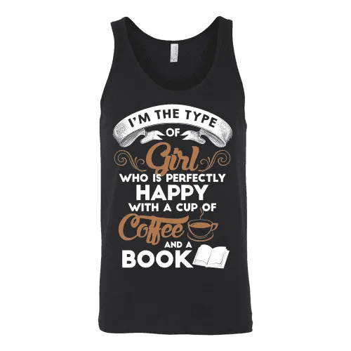 Books and Coffee Unisex Tank