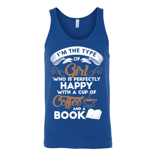 Books and Coffee Unisex Tank