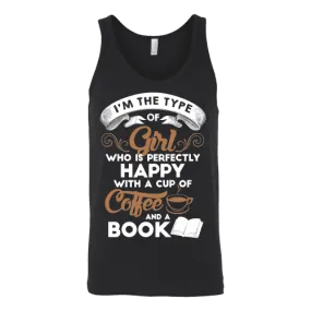 Books and Coffee Unisex Tank