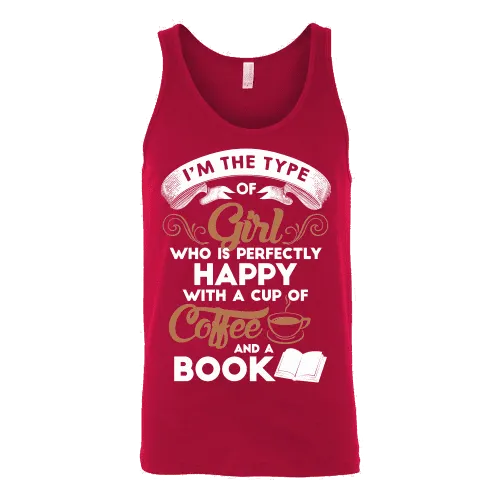 Books and Coffee Unisex Tank