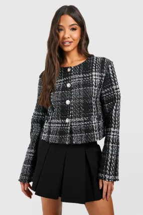 Boucle Shoulder Pad Jacket