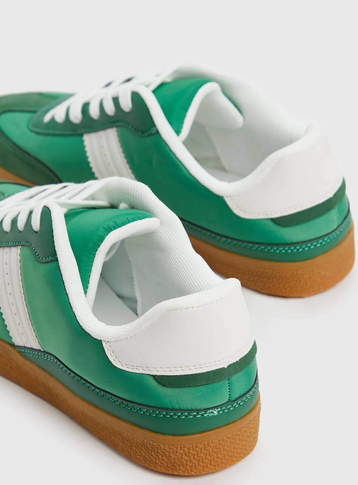 Buy Green Retro Low Profile Trainers 4 | Trainers | Tu