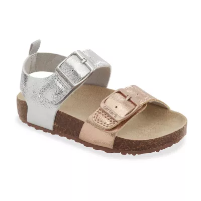 Carter's Toddler Girls Duncan Adjustable Strap Footbed Sandals