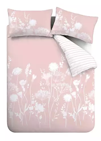 Catherine Lansfield Meadowsweet Floral Blush Duvet Cover & Pillowcase Set | Kaleidoscope