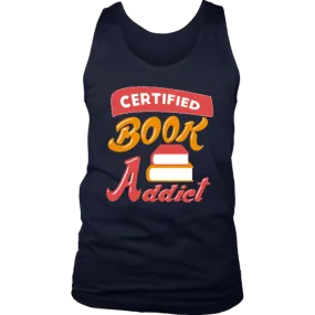 Certified book addict Mens Tank