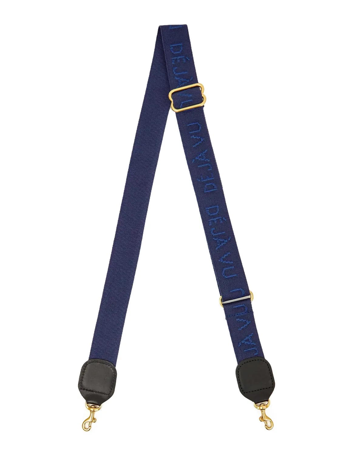     Clare V.   adjustable crossbody strap in navy deja vu