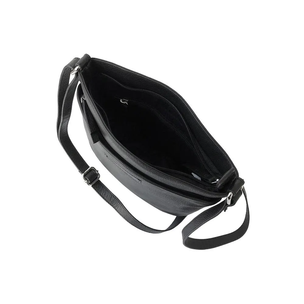 Club Rochelier Ladies' Leather Top Zipper Crossbody