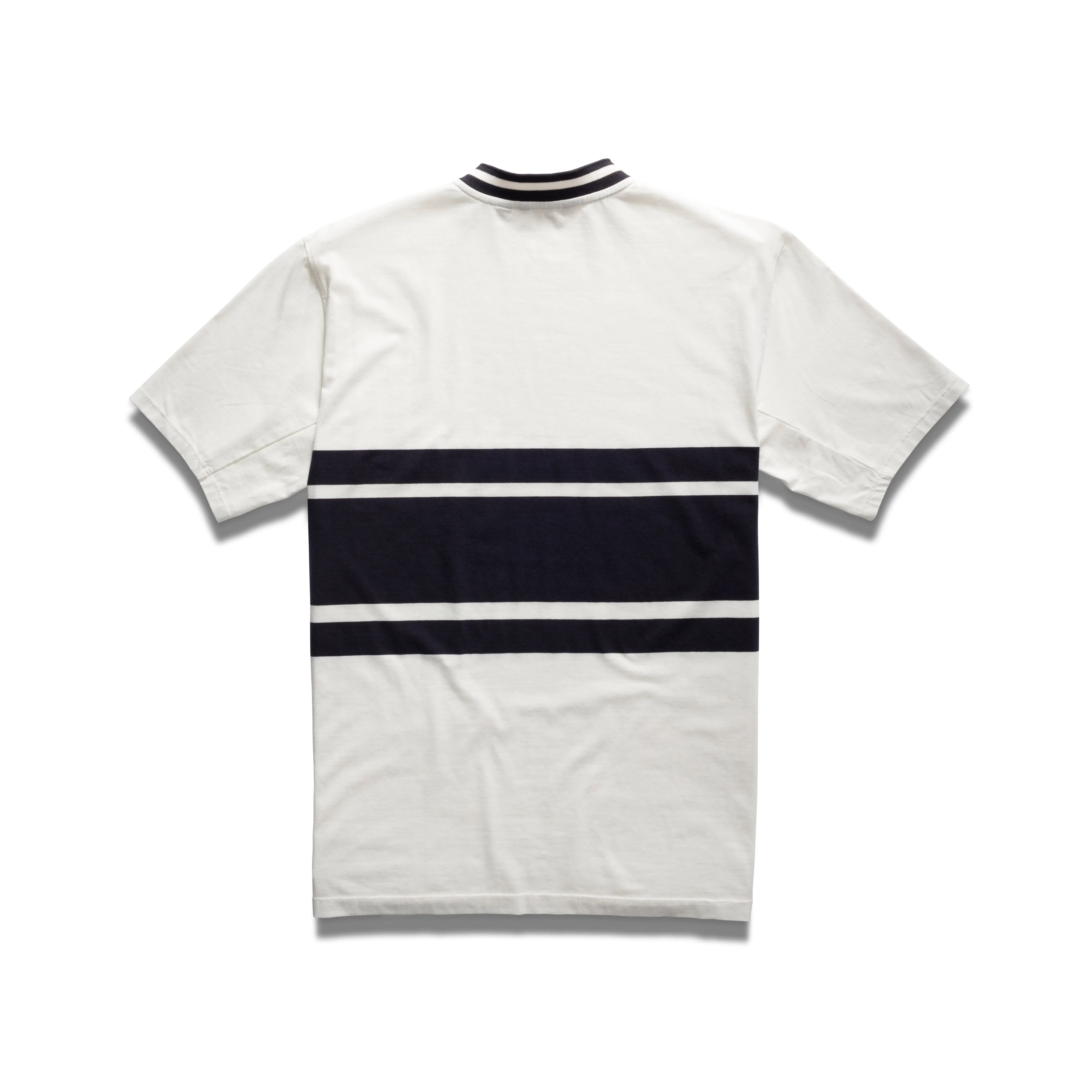 Colby Varsity Stripe Polo - Blue Graphite