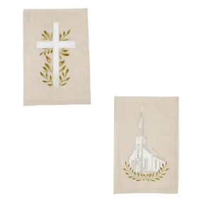 Cross & Church Painted Towels