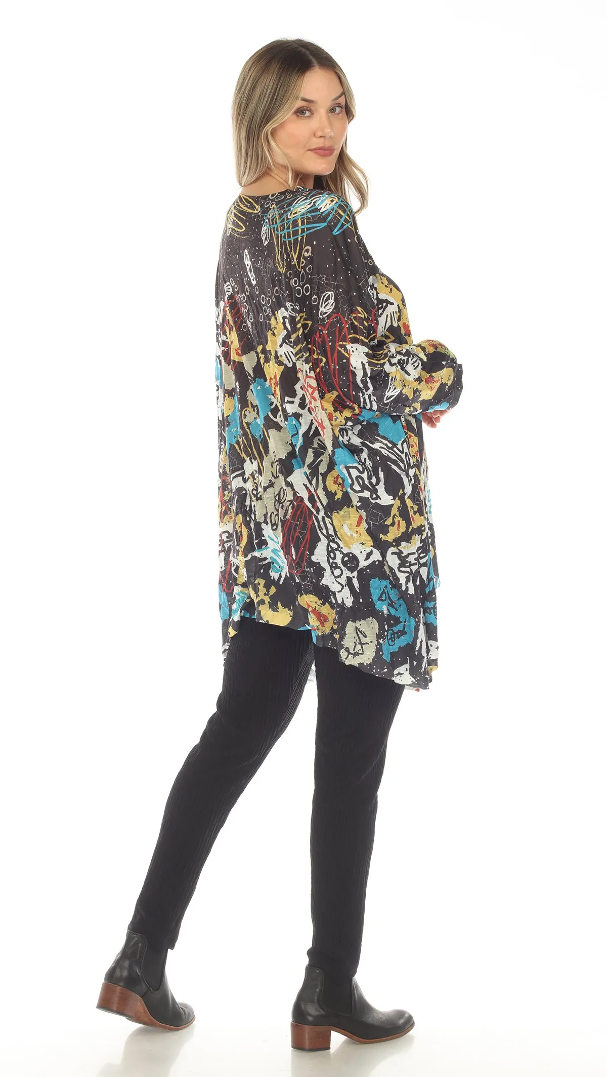 CT140 One Size Crinkle Pullover-Paint Splatter