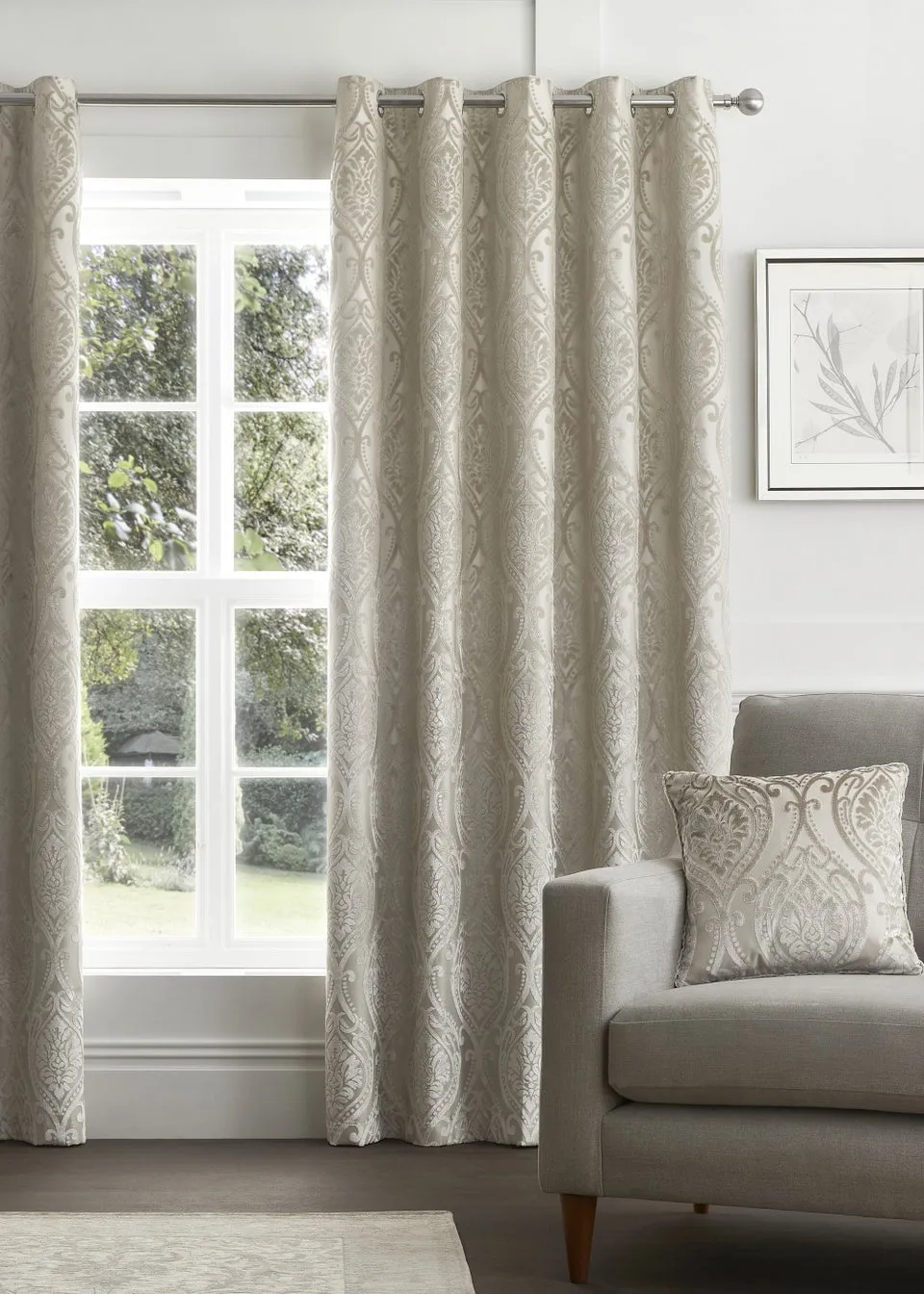 Curtina Chateau Natural Eyelet Curtains