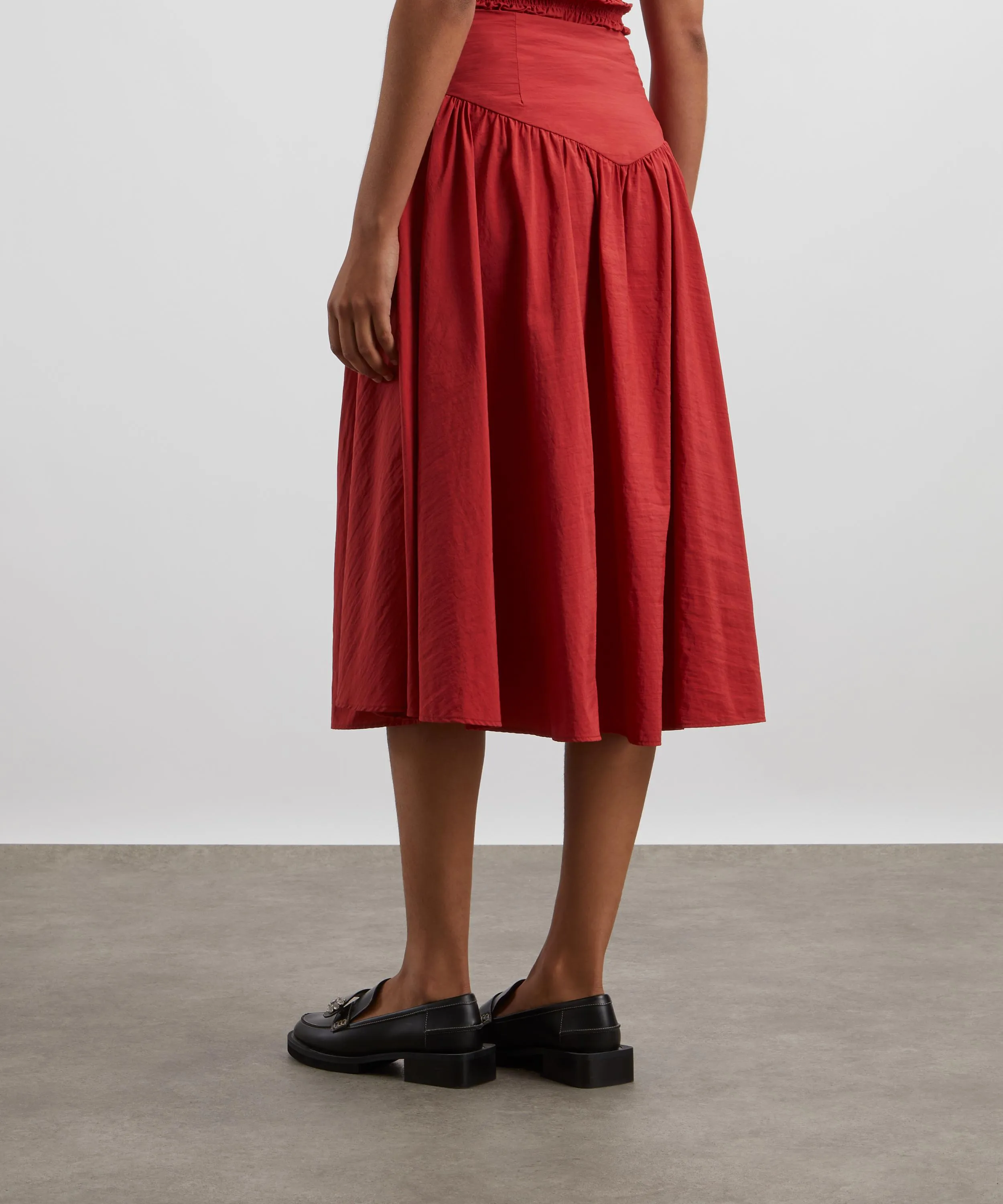 Deba Tomato Midi Skirt