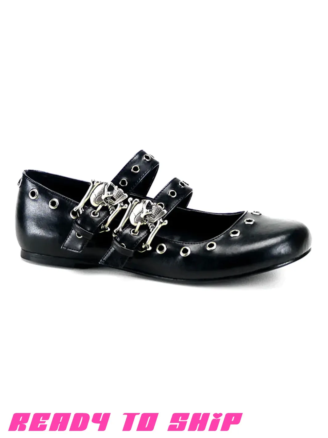 DEMONIA DAISY-03 BALLET FLATS