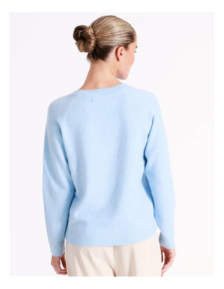 Doffy Long Sleeve Pullover in Blue