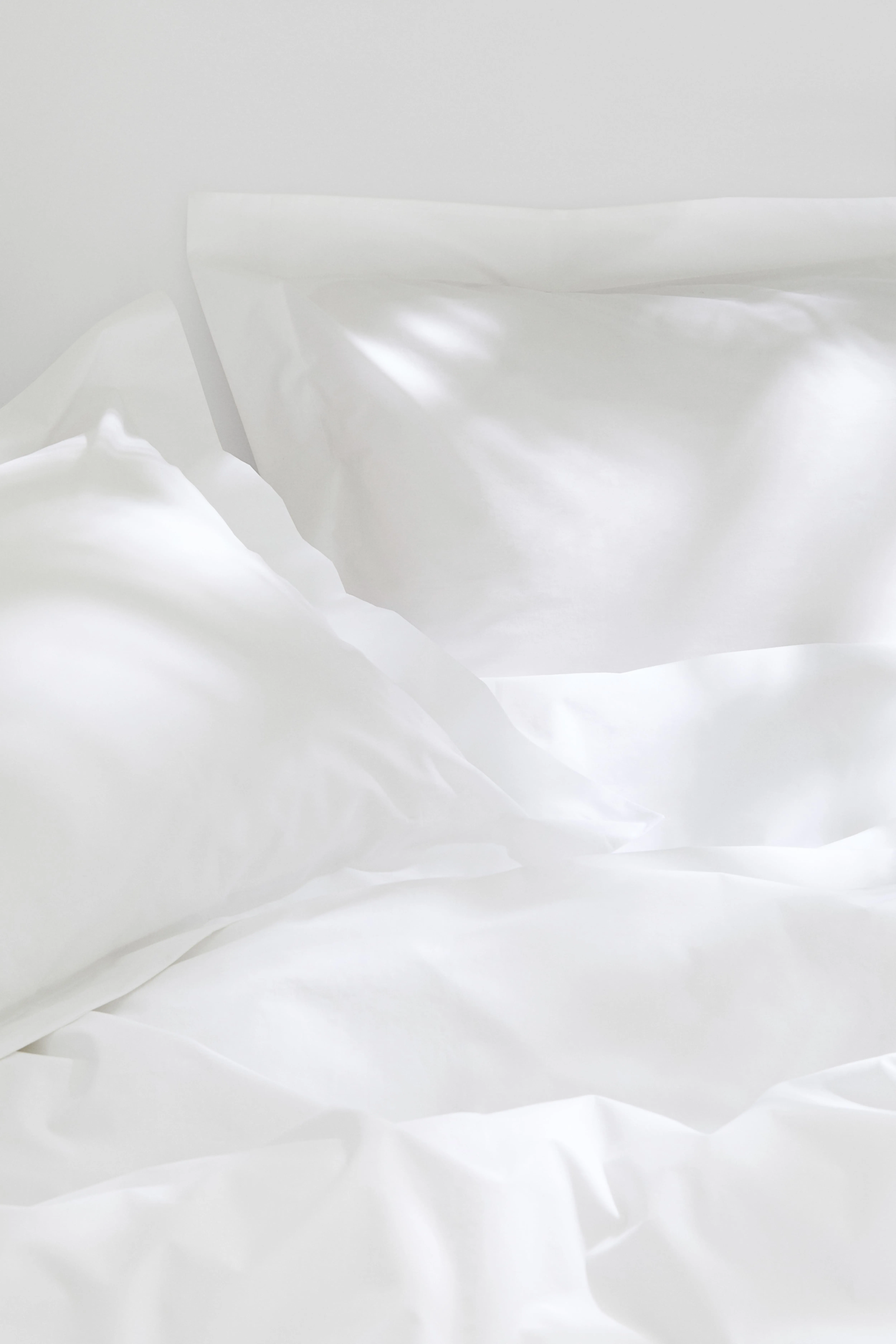 Double/king cotton percale duvet cover set - White - Home All | H&M GB