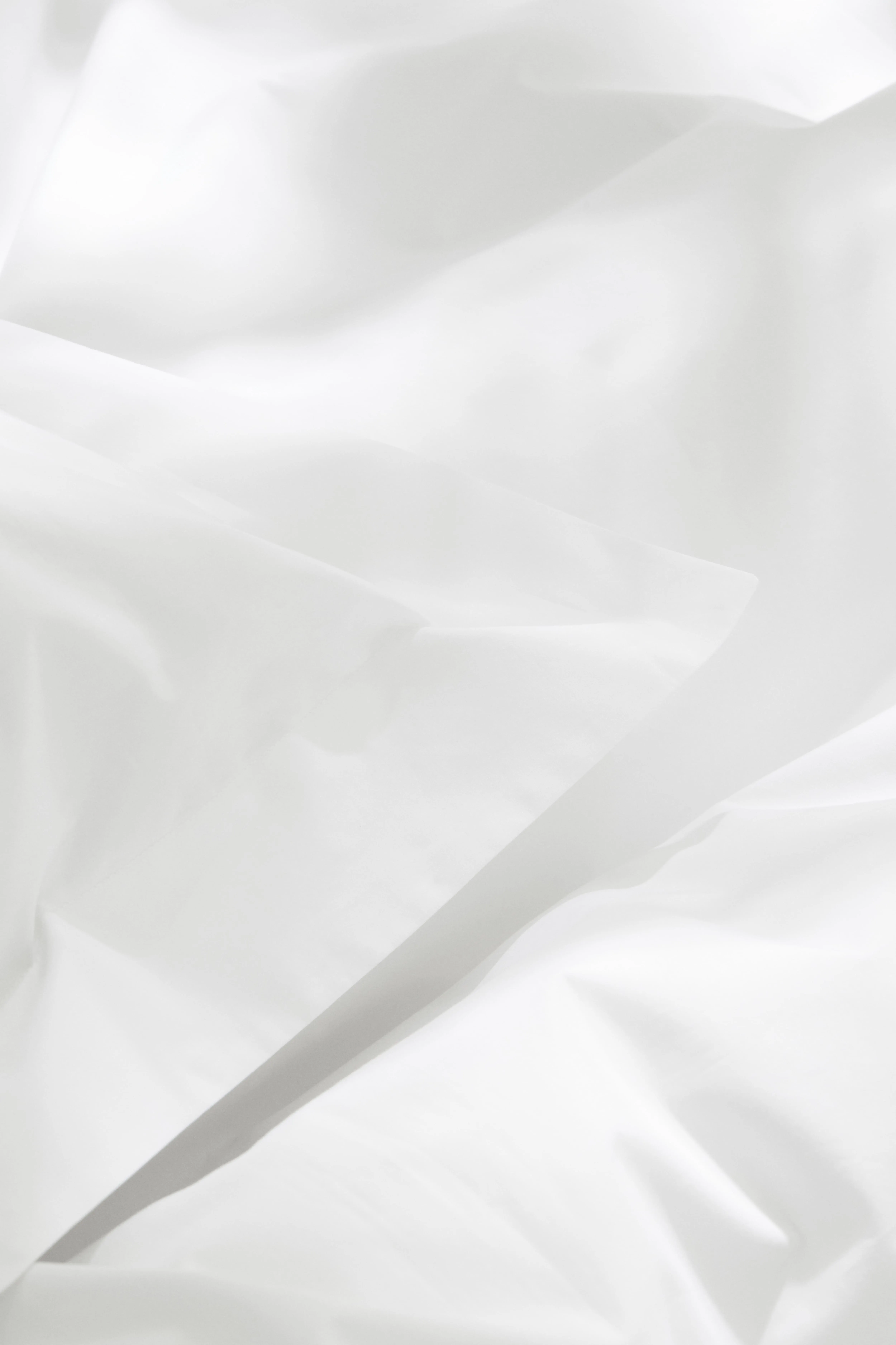 Double/king cotton percale duvet cover set - White - Home All | H&M GB