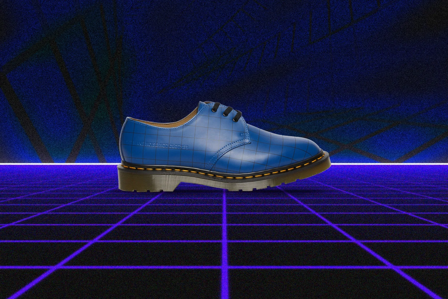 Dr. Martens x Undercover 1461 Check Smooth - Blue