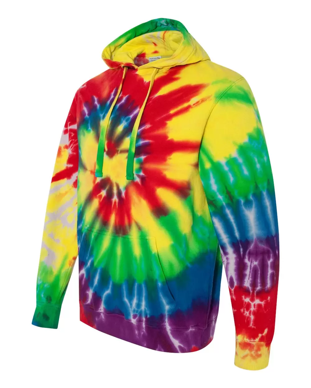 Dyenomite 854MS Multi-Color Spiral Pullover Hooded Sweatshirt SKU: 854MS