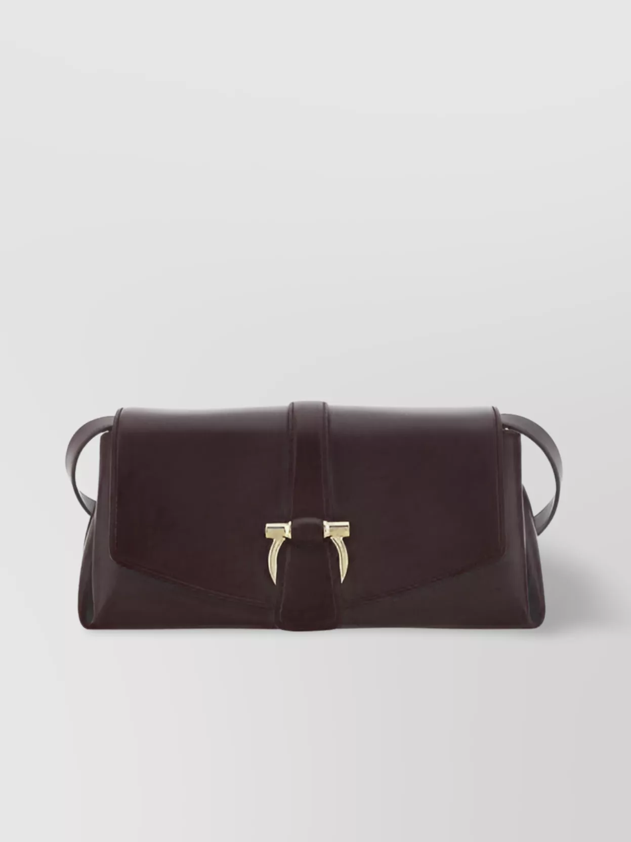 Ferragamo   Rectangular leather flap shoulder bag