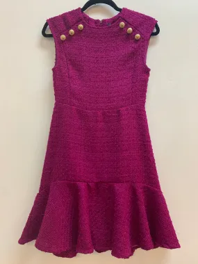 Fuchsia Tweed Dress