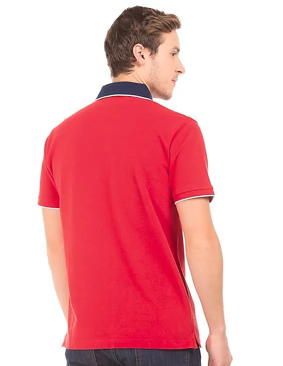 Gant Contrast Collar Pique Polo Shirt