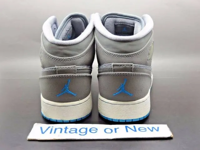 Girls' Nike Air Jordan I 1 Phat Cool Grey Blue Glow Whit...